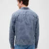 Camisas Oxford de corte relajado y largo corto con dobladillo recto