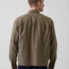 Camisas Oxford de corte relajado y largo corto con dobladillo recto