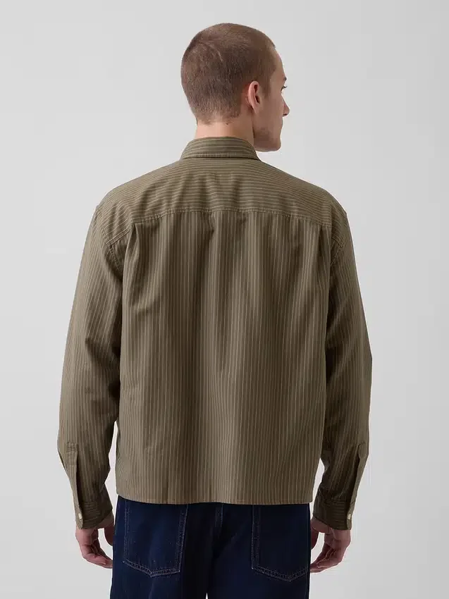 Camisas Oxford de corte relajado y largo corto con dobladillo recto
