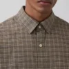 Camisas Oxford de corte relajado y largo corto con dobladillo recto