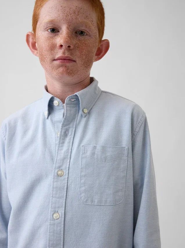 Camisas Oxford de uniforme para niños