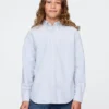 Camisas Oxford holgadas para uniforme infantil