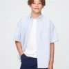 Camisas Oxford holgadas para uniforme infantil