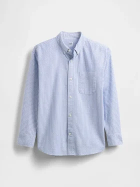 Camisas Oxford holgadas para uniforme infantil