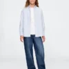 Camisas Oxford holgadas para uniforme infantil
