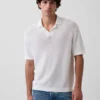 Camisas polo tipo camp de mezcla de lino