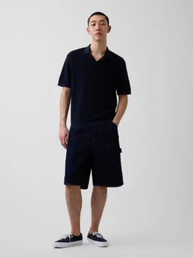 Camisas polo tipo camp de mezcla de lino