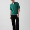 Camisas polo tipo camp de mezcla de lino