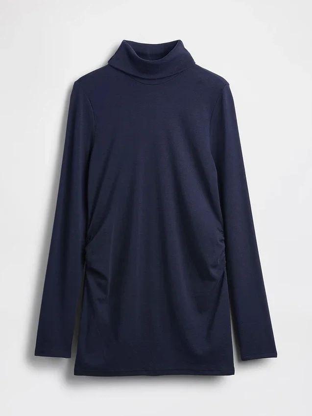 Camisas premamá modernas de cuello alto