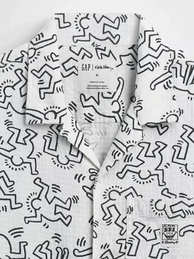 Camisas texturizadas de Keith Haring