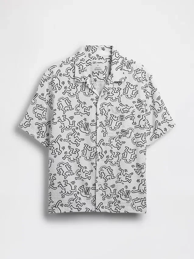 Camisas texturizadas de Keith Haring