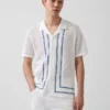 Camisas tipo jersé con cuello «Camp» a rayas