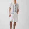 Camisas tipo jersé con cuello «Camp» a rayas