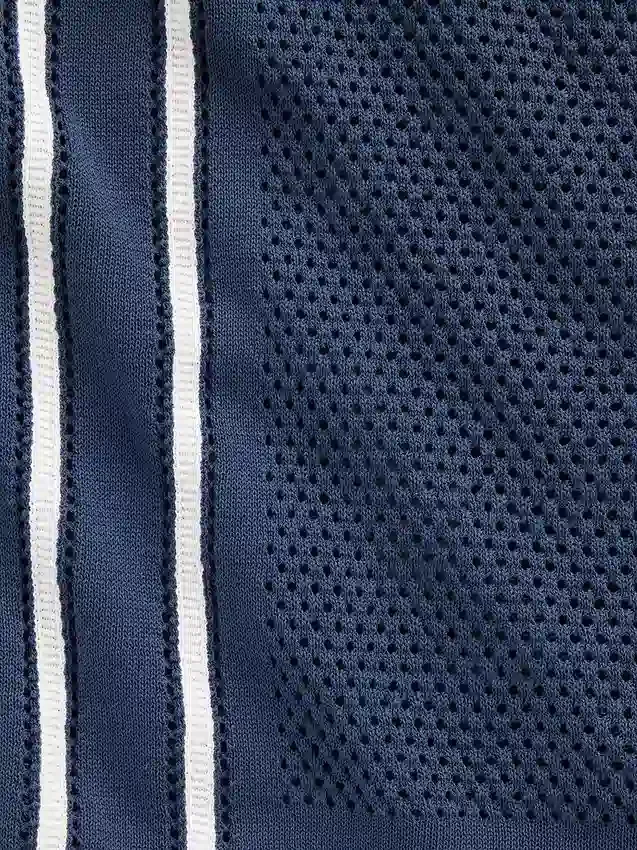 Camisas tipo jersé con cuello «Camp» a rayas