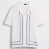 Camisas tipo jersé con cuello «Camp» a rayas