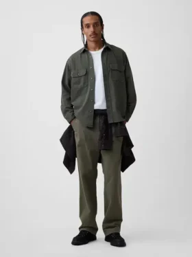 Camisas utilitarias holgadas de mezclilla ultrasuaves