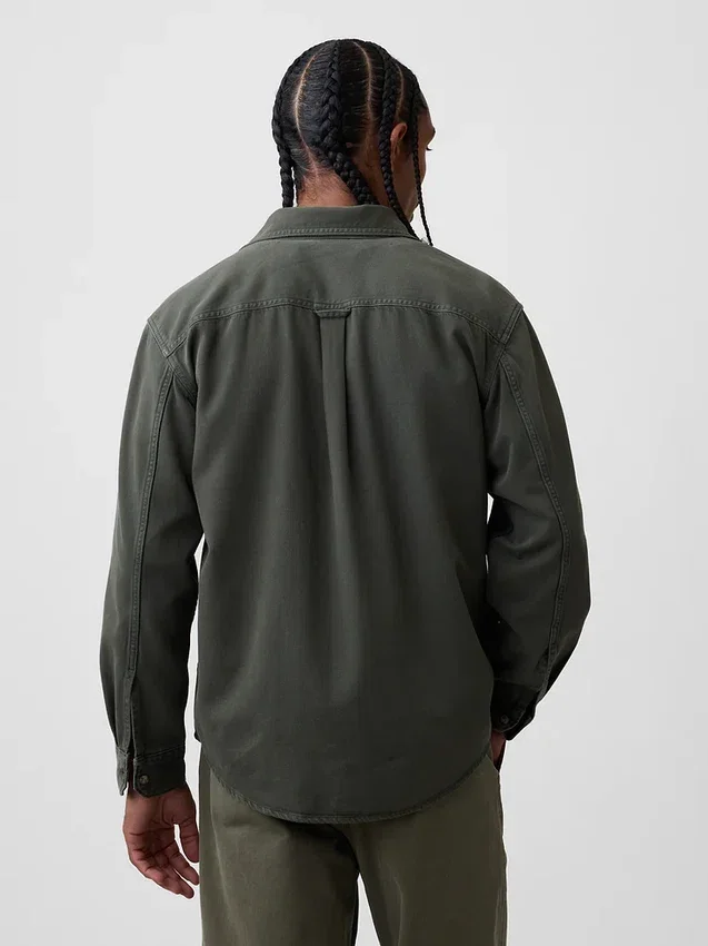 Camisas utilitarias holgadas de mezclilla ultrasuaves