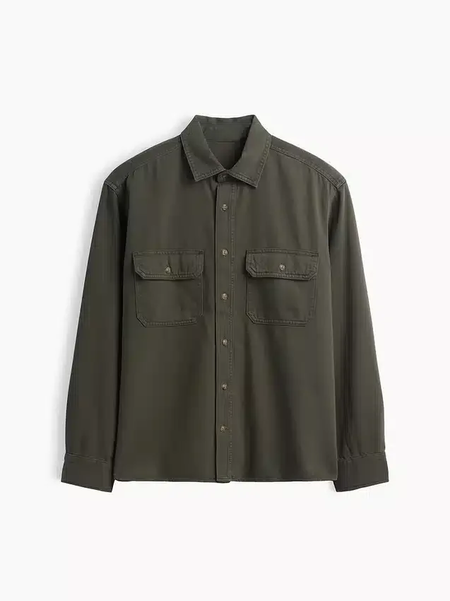 Camisas utilitarias holgadas de mezclilla ultrasuaves
