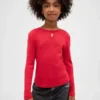 Camiseña ajustada con lazo y abertura para niños