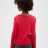 Camiseña ajustada con lazo y abertura para niños