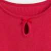 Camiseña ajustada con lazo y abertura para niños