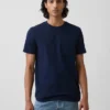 Camiseña con bolsillo de algodón orgánico para adultos