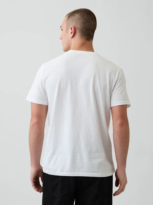 Camiseña con bolsillo de algodón orgánico para adultos