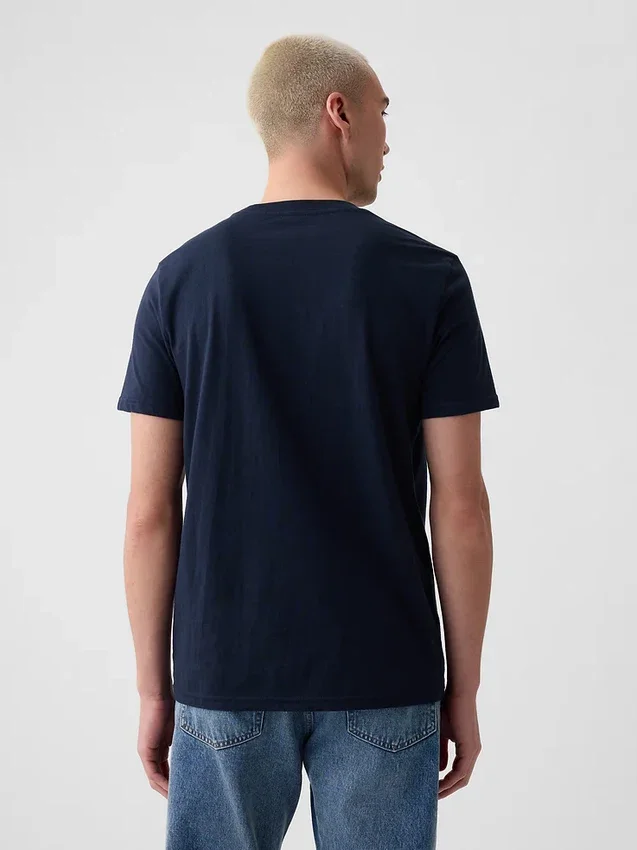 Camiseña con bolsillo de algodón orgánico para adultos