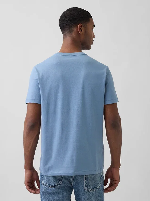 Camiseña con bolsillo de algodón orgánico para adultos