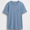Camiseña con bolsillo de algodón orgánico para adultos