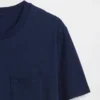 Camiseña con bolsillo de algodón orgánico para adultos