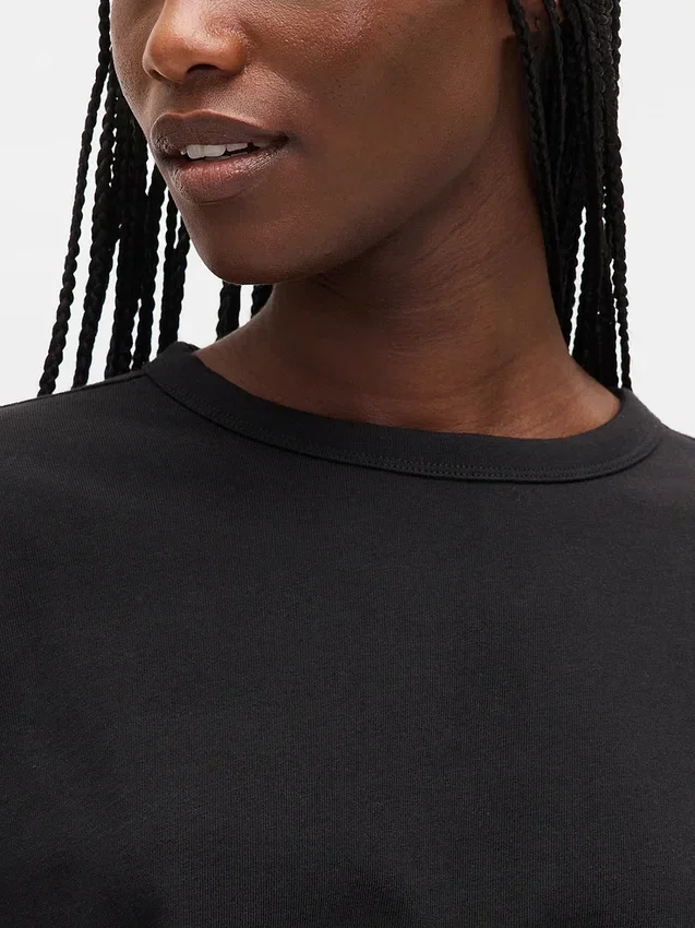 Camiseña corta de algodón grueso