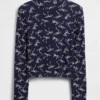 Camiseña de cuello alto acanalado para niños