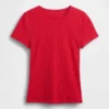 Camiseña de cuello redondo con punto pointelle