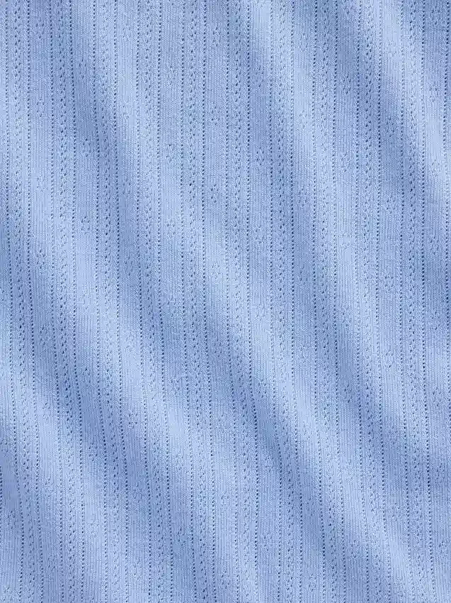 Camiseña de cuello redondo con punto pointelle
