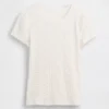 Camiseña de cuello redondo con punto pointelle
