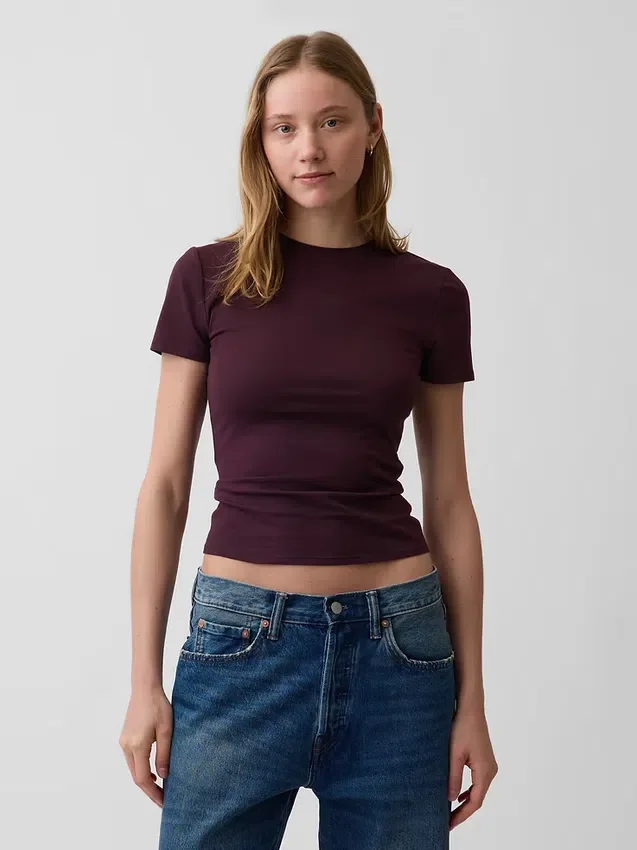 Camiseña de jersey de punto tupido