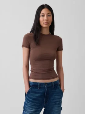 Camiseña de jersey de punto tupido