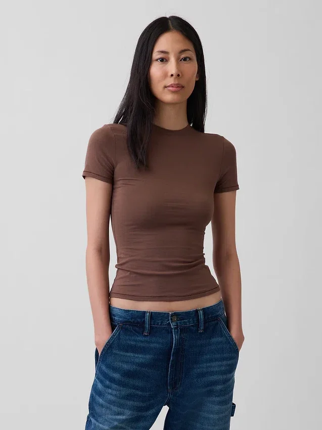 Camiseña de jersey de punto tupido