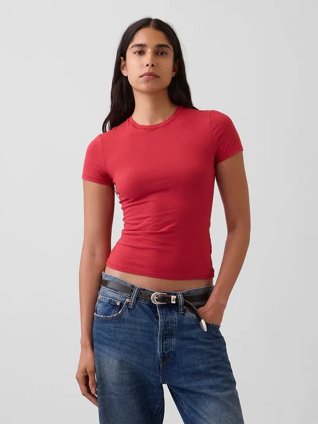 Camiseña de jersey de punto tupido