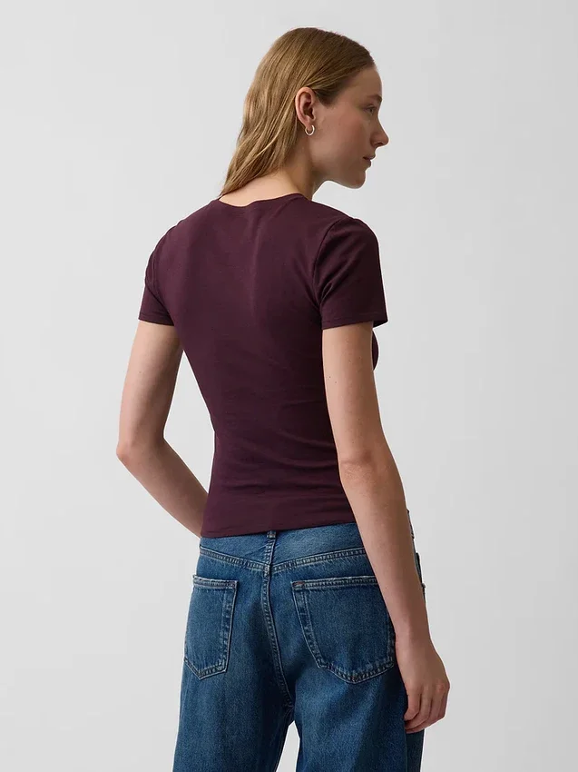 Camiseña de jersey de punto tupido