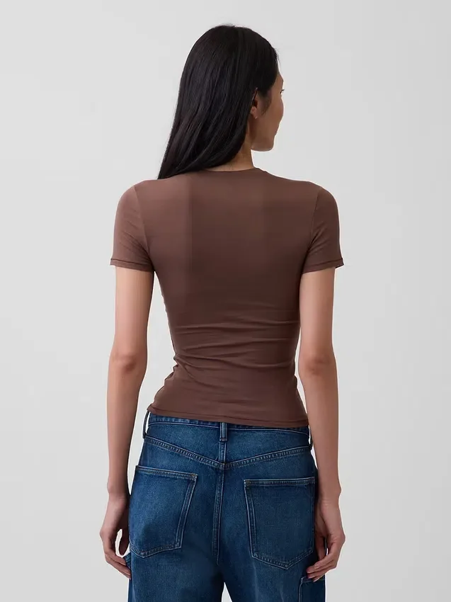 Camiseña de jersey de punto tupido