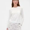 Camiseña de pijama con bolsillo de modal supersuave