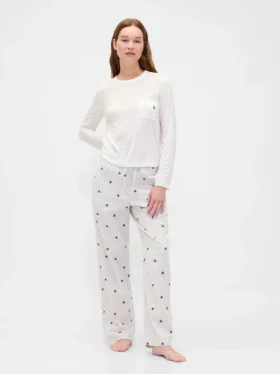Camiseña de pijama con bolsillo de modal supersuave
