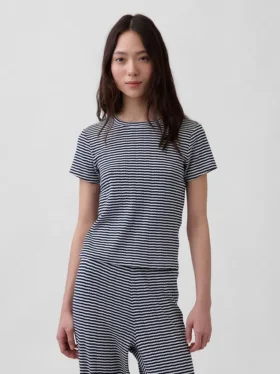 Camiseña de pijama de punto Pointelle