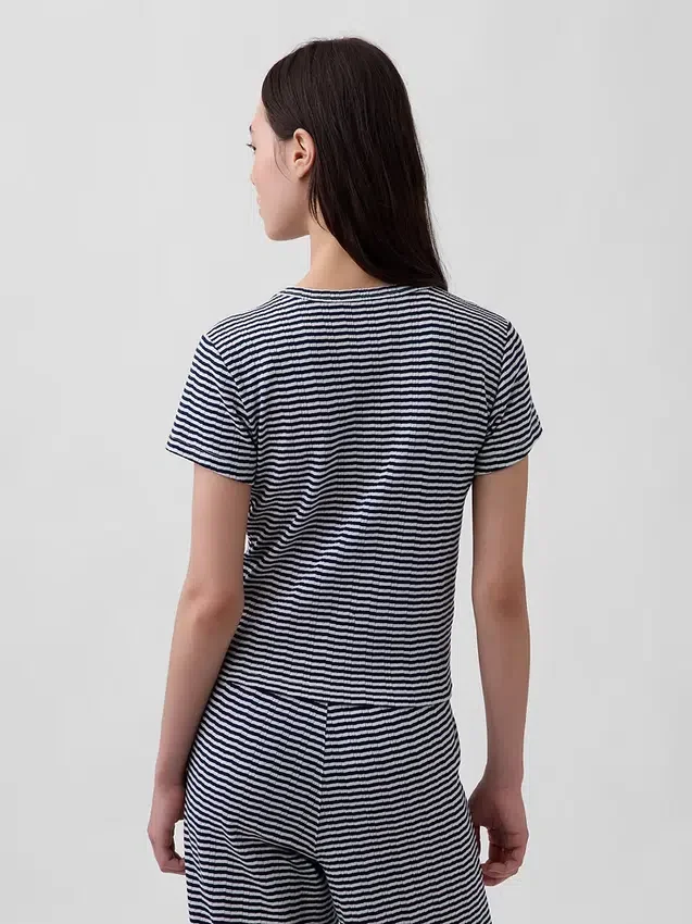 Camiseña de pijama de punto Pointelle