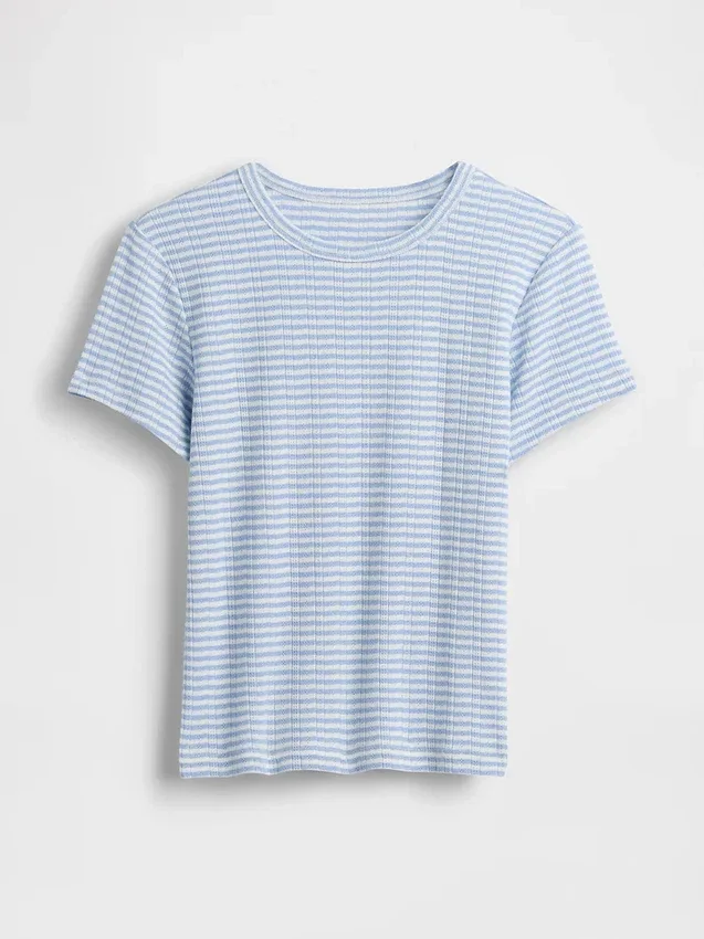 Camiseña de pijama de punto Pointelle