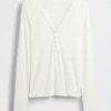 Camiseña Henley de canalé transparente
