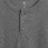 Camiseña holgada de niños estilo Henley