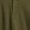 Camiseña holgada de niños estilo Henley